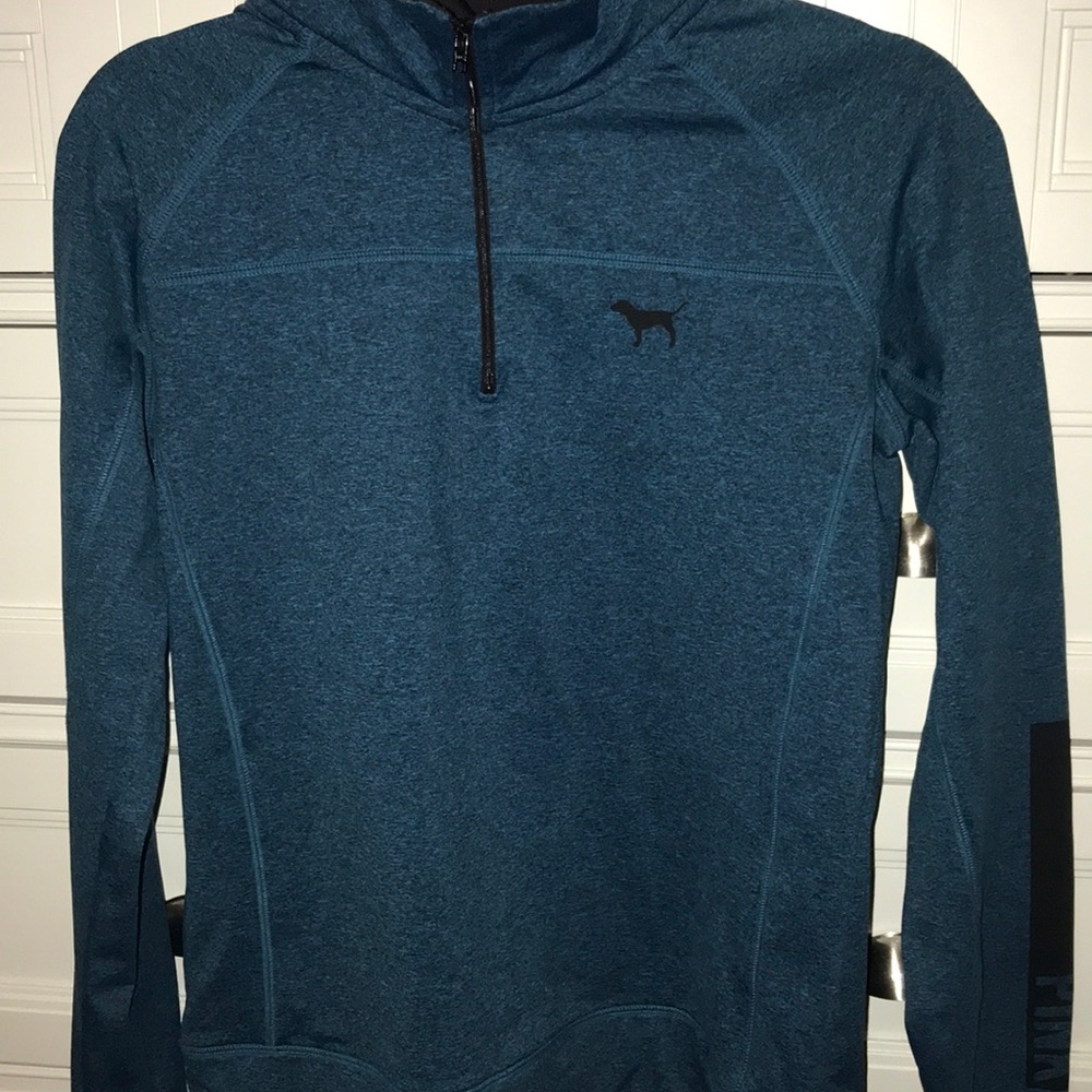 Love pink quarter zip